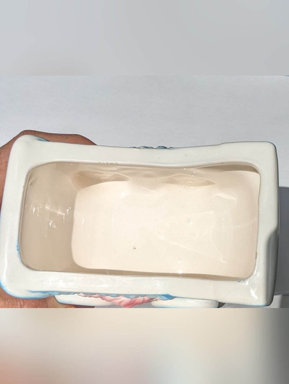 VTG Ardco Japan Ceramic Carriage Figurine Planter Retro Nursery - Picture 3 of 11